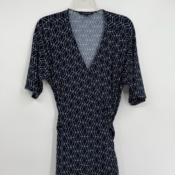 41 Hawthorn Kaitlyn Woman’s Plus Size 2X Navy Midi A Line Fit /Flare dress - Picture 4 of 11